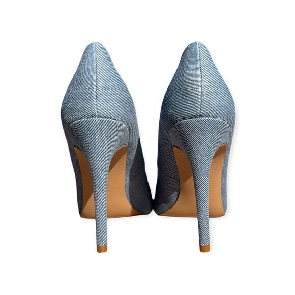 Justfab Blue Gisselle Pointy Toe High Heels Size 10 - Picture 4 of 11